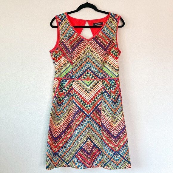NEW! Ellen Tracy Vibrant A-Line Dress with Pockets, Size 10 - Picture 1 of 5